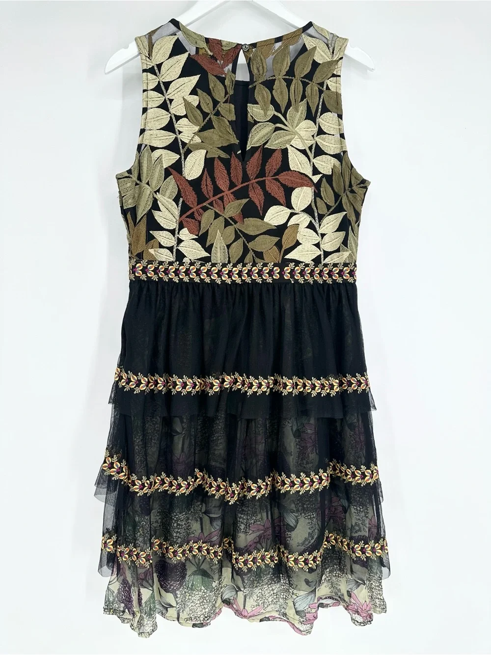 Anthropologie Varun Bahl Embroidered Vigne Dress - Picture 11 of 16